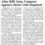 After BJP, Sena, Congress opposes cluster redevelopment